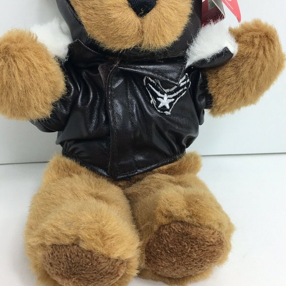 Aurora Smithsonian Institution Aviator Teddy Bear Brown Stuffed Animal 10" Fly - Picture 4 of 12